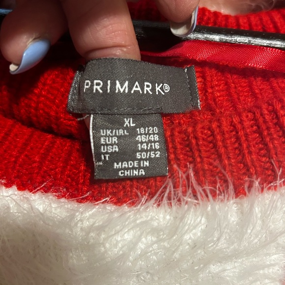 Mrs Claus Santa Ugly Christmas Red Sweater Dress w/detachable hat Size XL - Picture 9 of 11